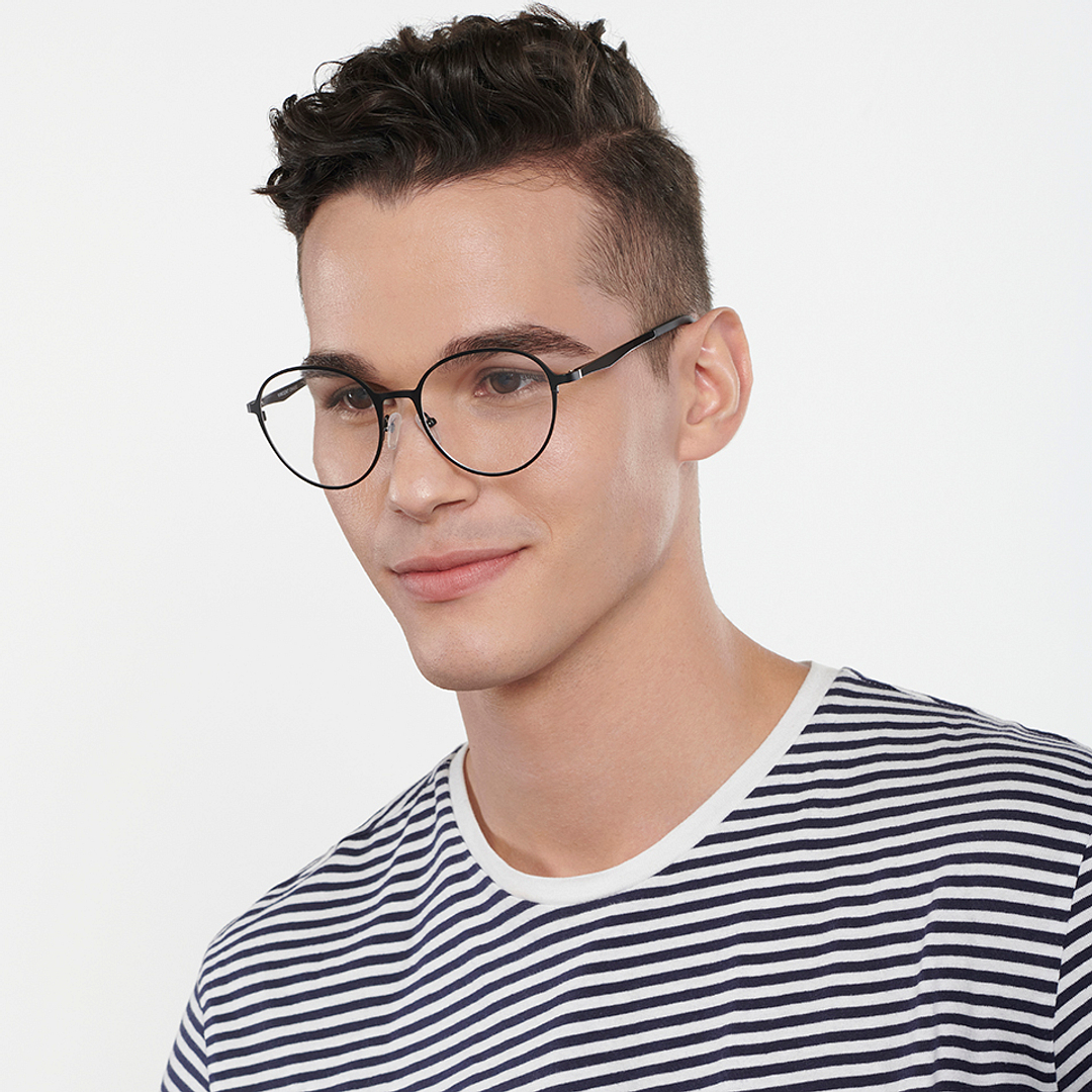 Vincent Chase Online Black Full Rim Round right side