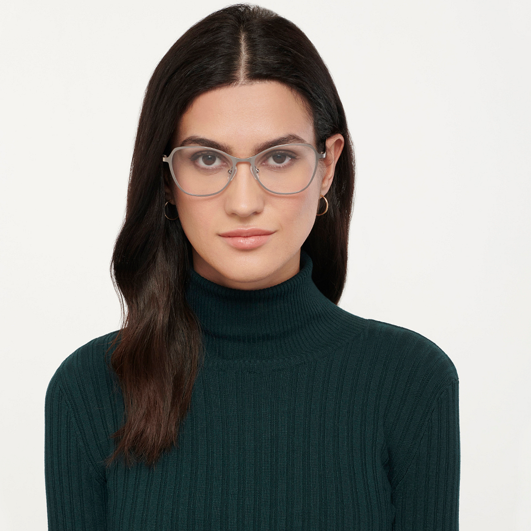 Vincent Chase Online Mid Gunmetal Full Rim Cat Eye left side