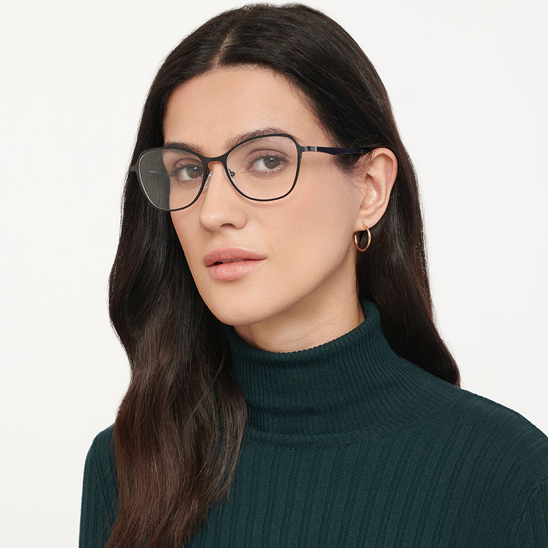 Vincent Chase Online Black Full Rim Cat Eye right side