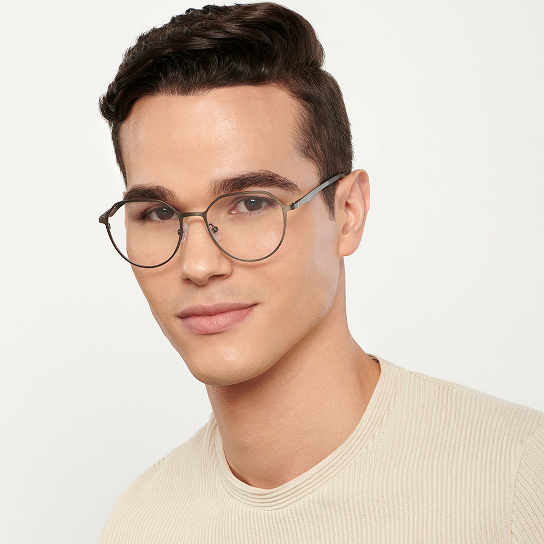 Vincent Chase Online Mid Gunmetal Full Rim Geometric right side