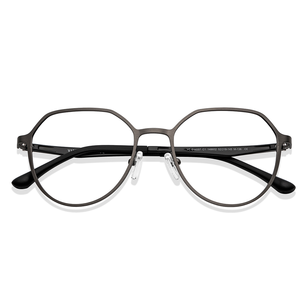 Vincent Chase Online Mid Gunmetal Full Rim Geometric left side
