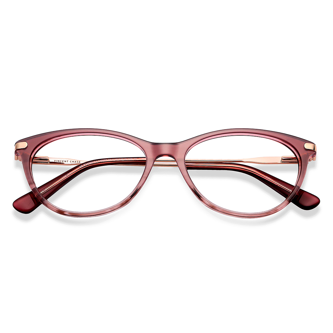 Vincent Chase Red Full Rim Cat Eye left side