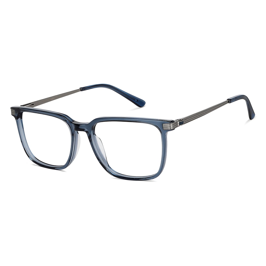 Vincent Chase Blue Transparent Full Rim Square right side