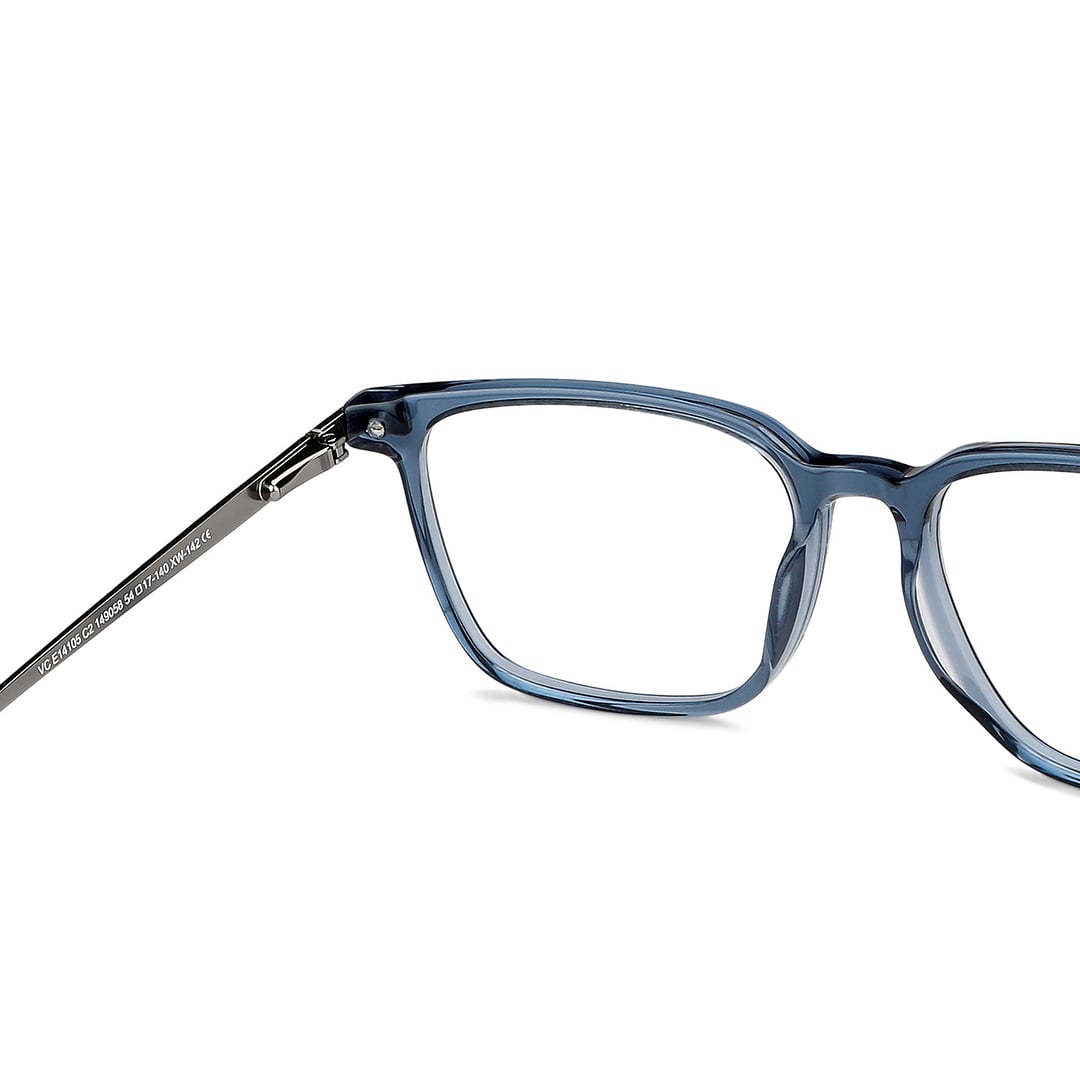 Vincent Chase Blue Transparent Full Rim Square right side