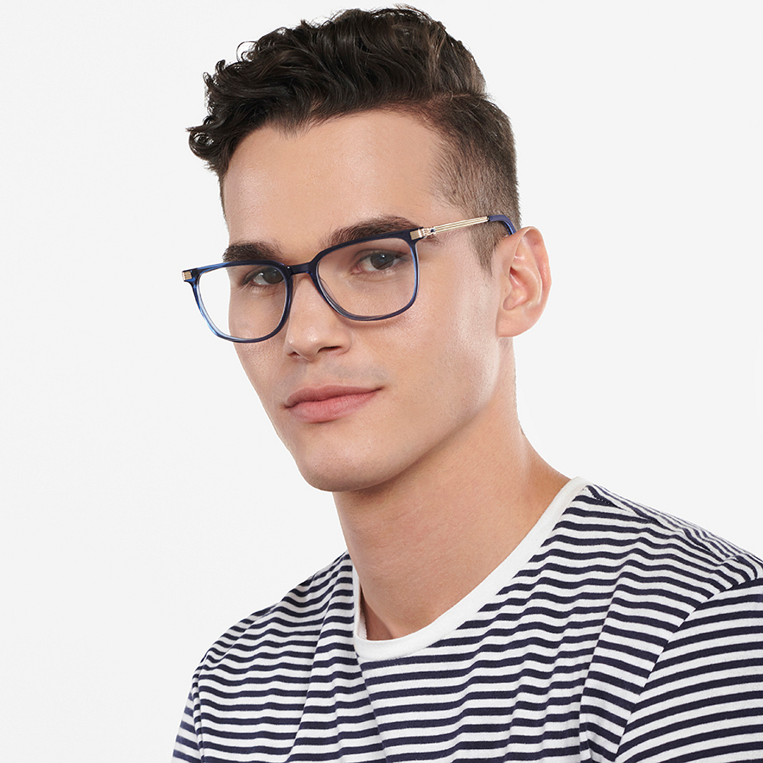 Vincent Chase Online Blue Transparent Full Rim Square left side