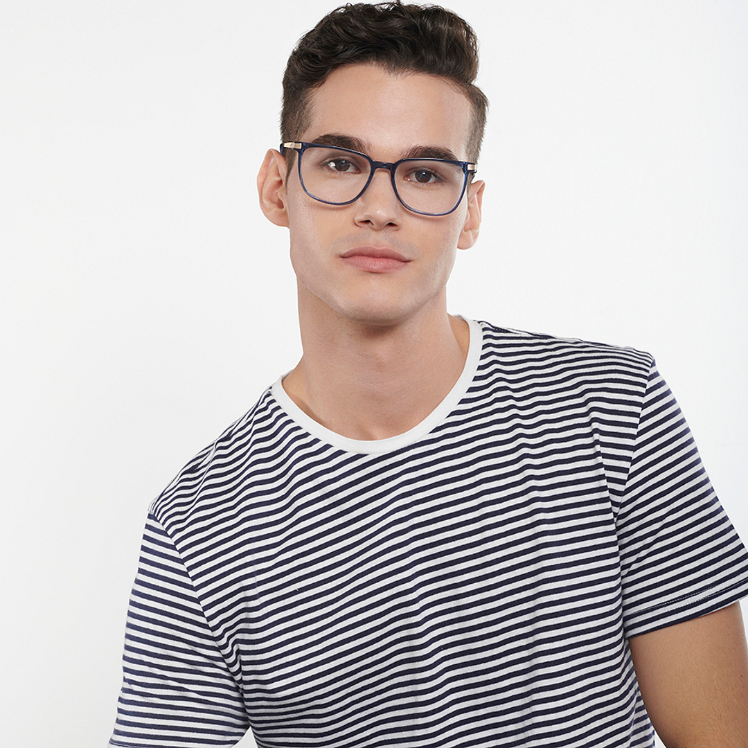 Vincent Chase Online Blue Transparent Full Rim Square right side