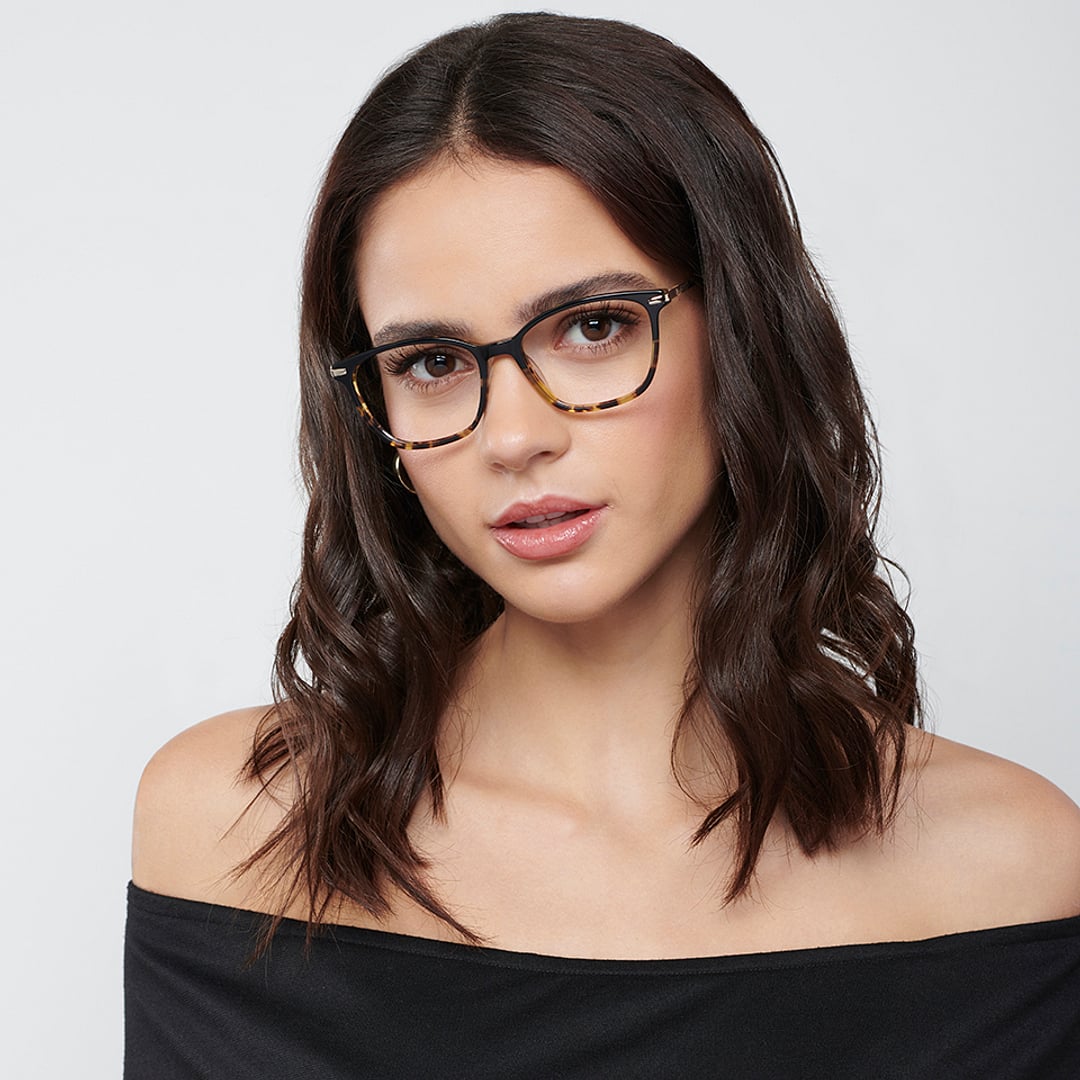 Vincent Chase Tortoise Full Rim Cat Eye left side