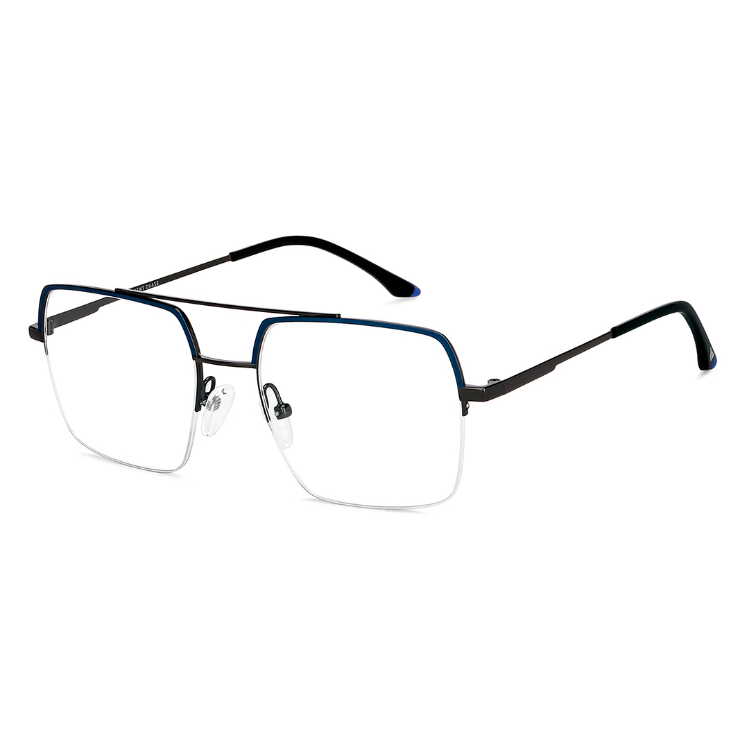 Vincent Chase Online Sky Blue Half Rim Square right side