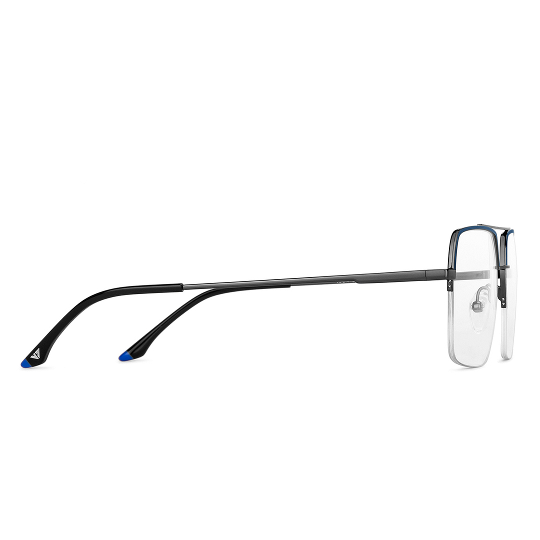 Vincent Chase Online Sky Blue Half Rim Square left side