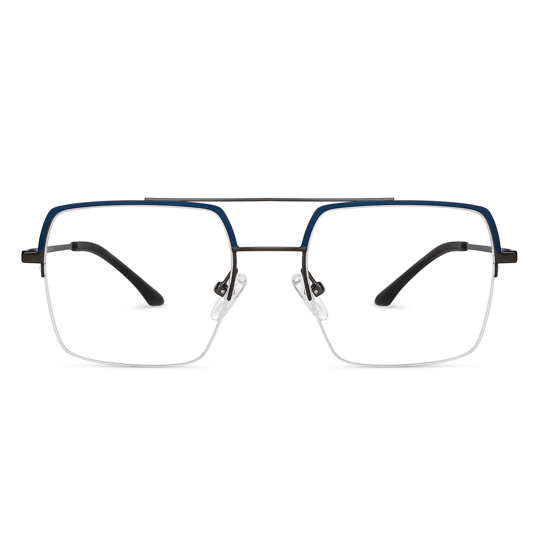 Vincent Chase Online Sky Blue Half Rim Square left side