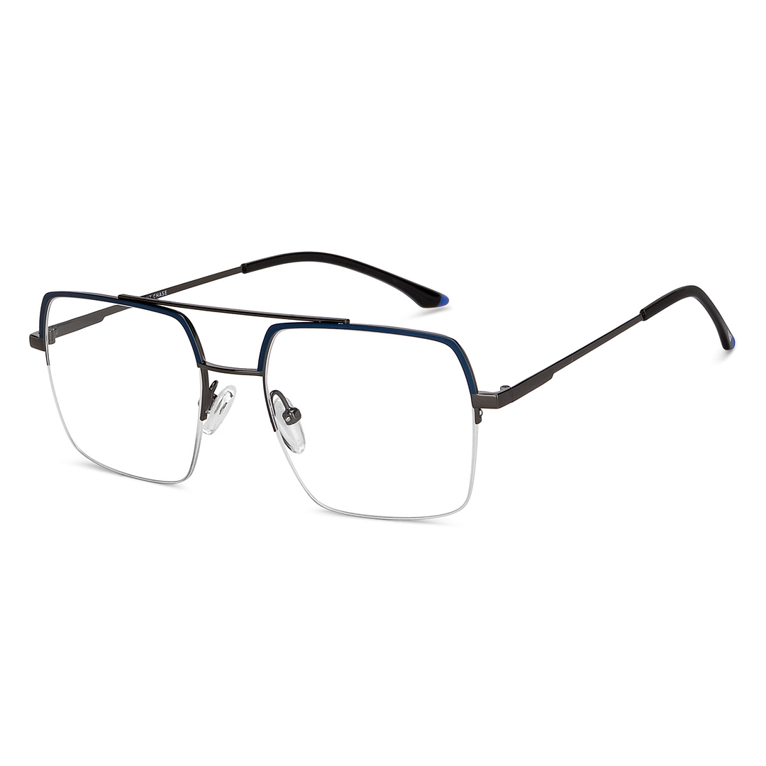 Vincent Chase Online Sky Blue Half Rim Square right side