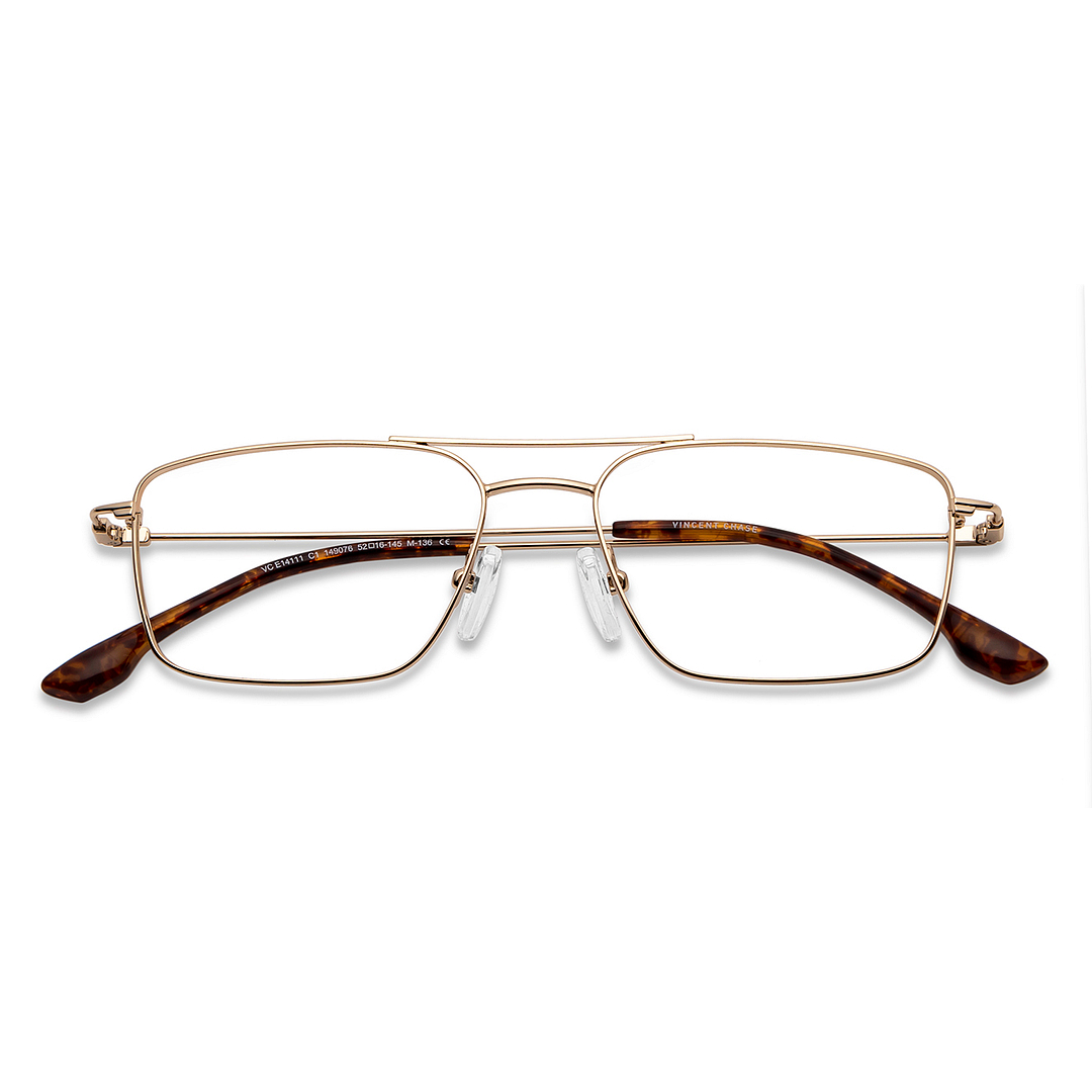 Vincent Chase Online Gold Full Rim Rectangle left side