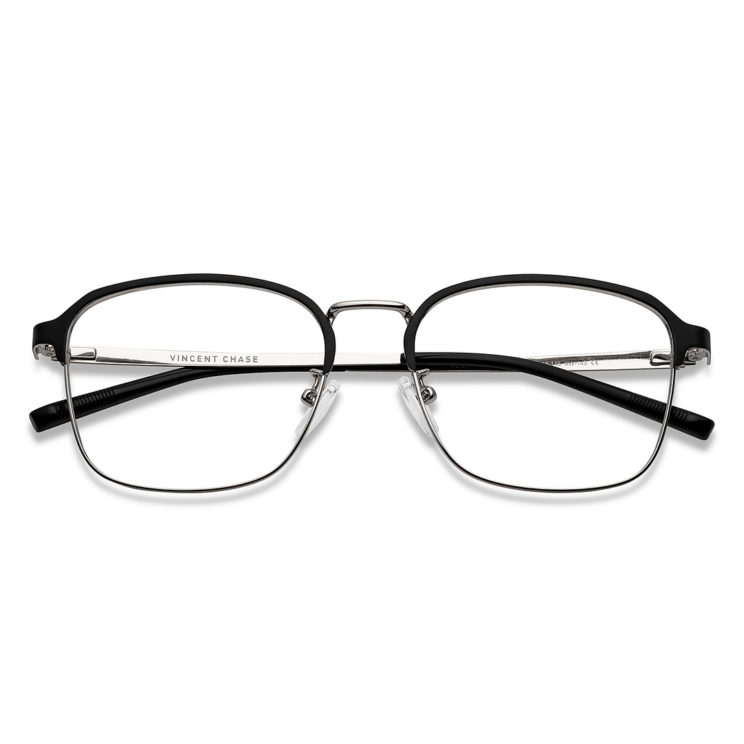 Vincent Chase Online Dark Gunmetal Full Rim Square left side