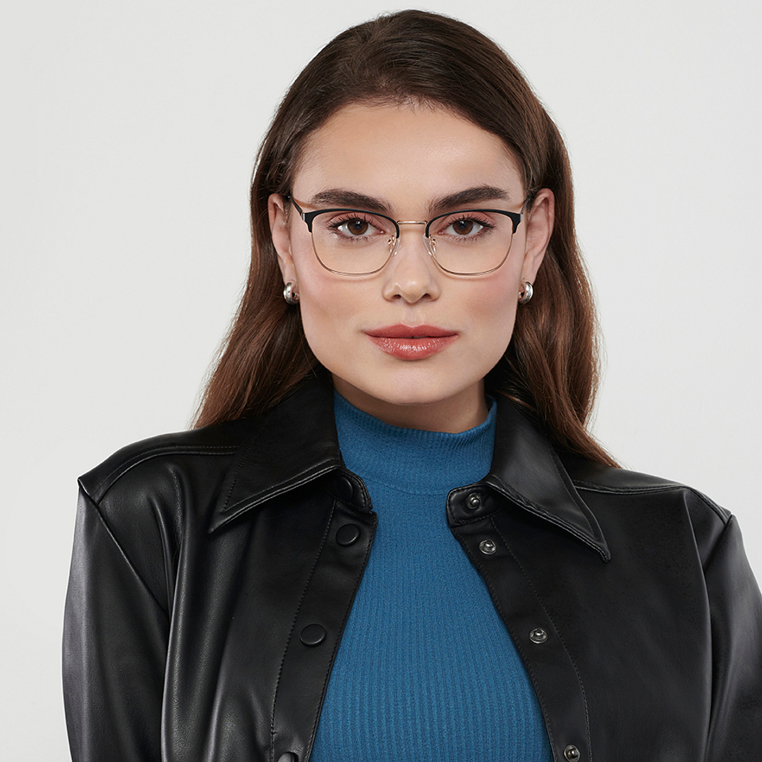 Vincent Chase Black Full Rim Square right side