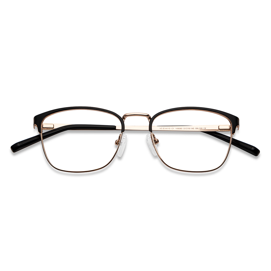 Vincent Chase Black Full Rim Square left side