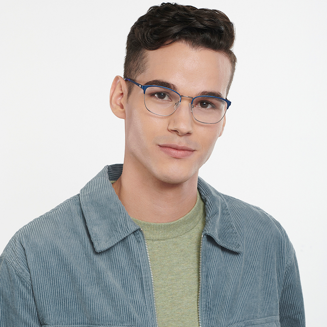 Vincent Chase Online Sky Blue Full Rim Cat Eye left side