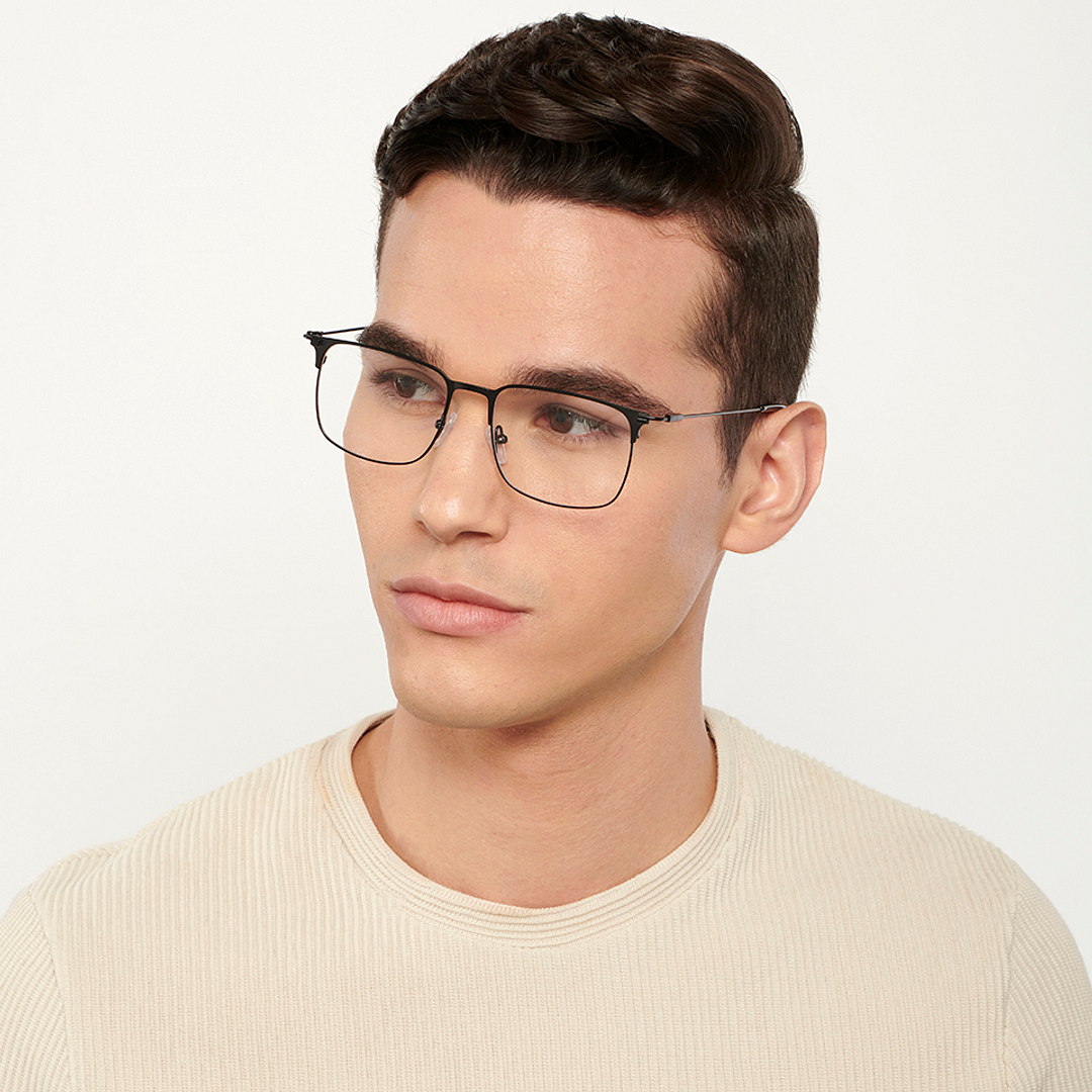 Vincent Chase Online Black Full Rim Square left side