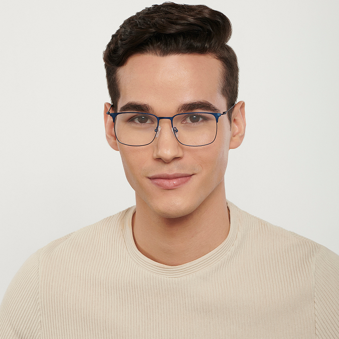 Vincent Chase Online Sky Blue Full Rim Square left side