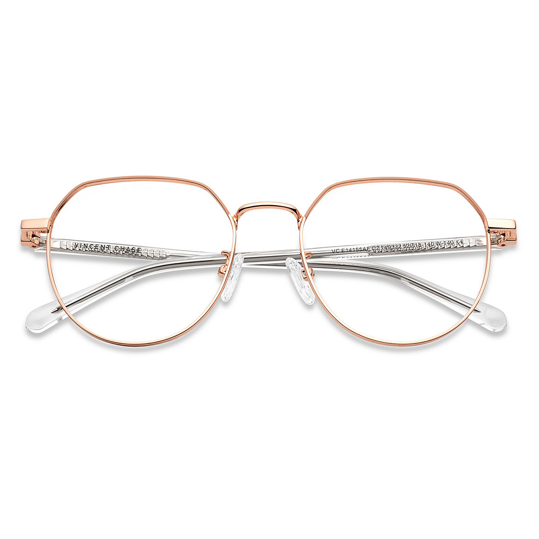 Vincent Chase Online Rose Gold Full Rim Round left side