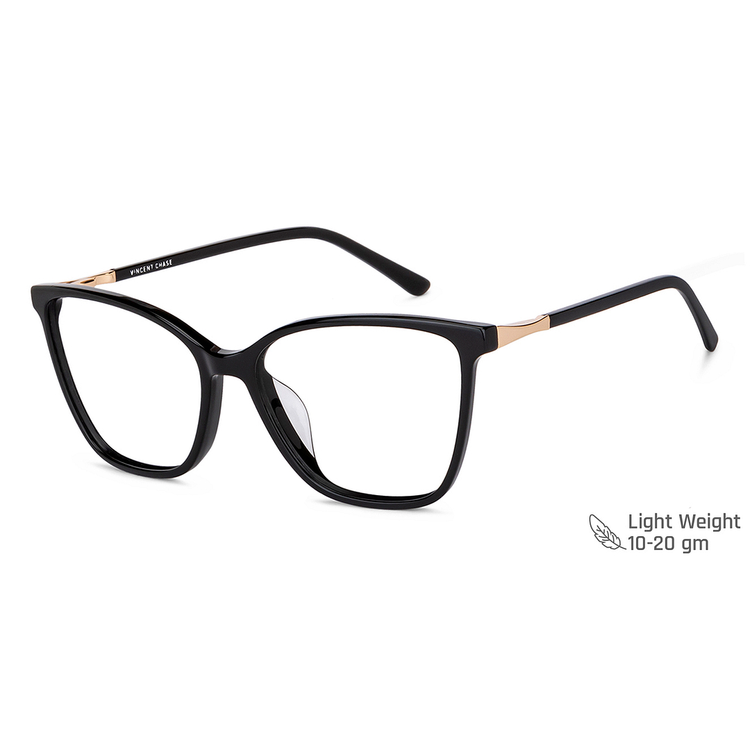 Vincent Chase Online Black Full Rim Cat Eye right side