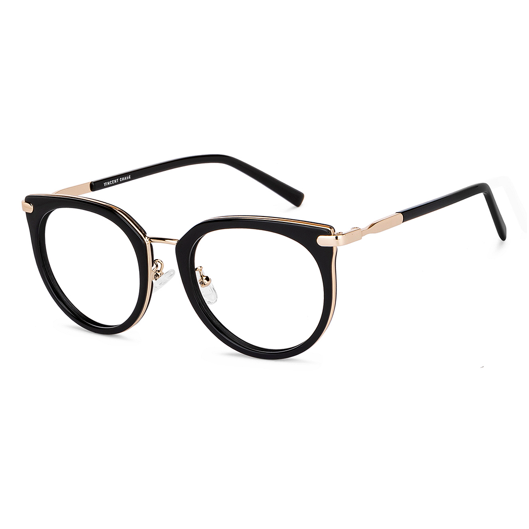 Vincent Chase Online Black Full Rim Cat Eye left side