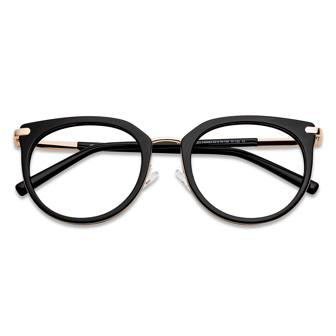 Vincent Chase Online Black Full Rim Cat Eye left side