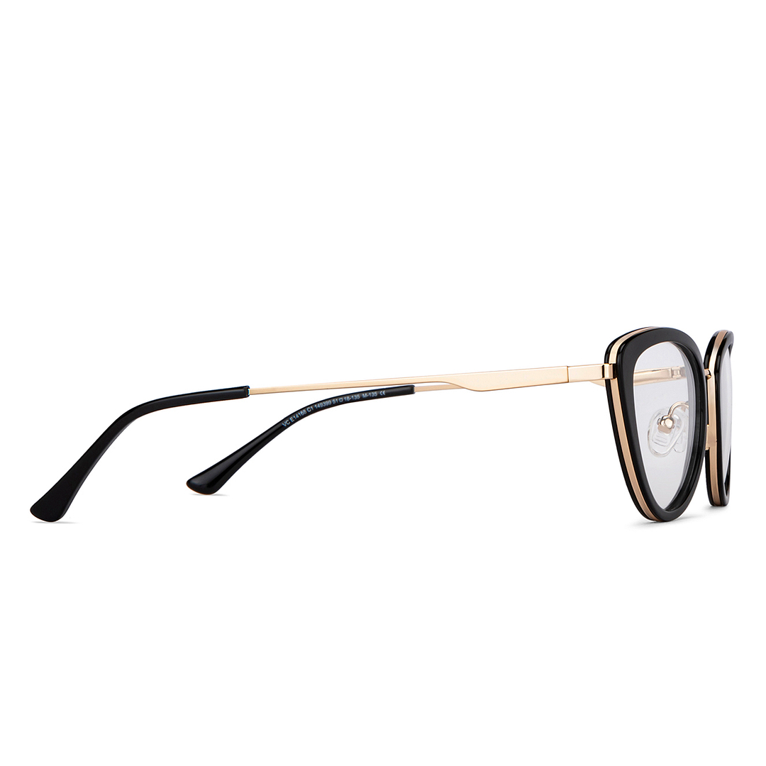 Vincent Chase Online Black Full Rim Cat Eye left side