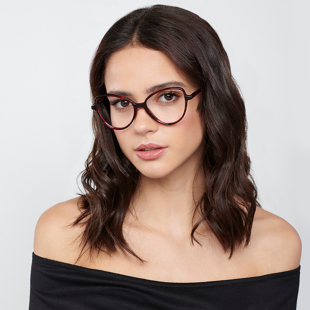 Vincent Chase Online Red Full Rim Cat Eye left side