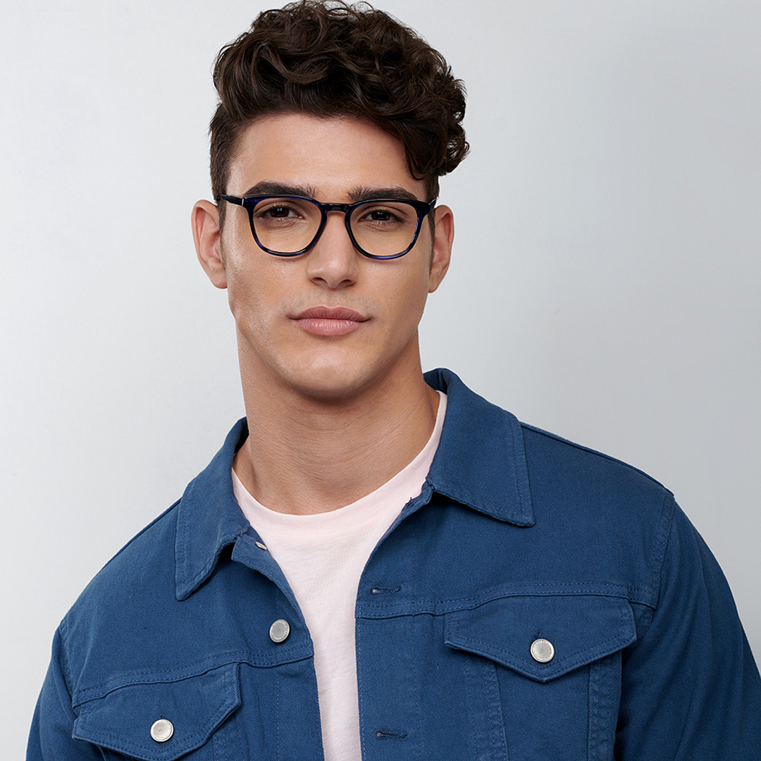 Vincent Chase Online Sky Blue Full Rim Square right side