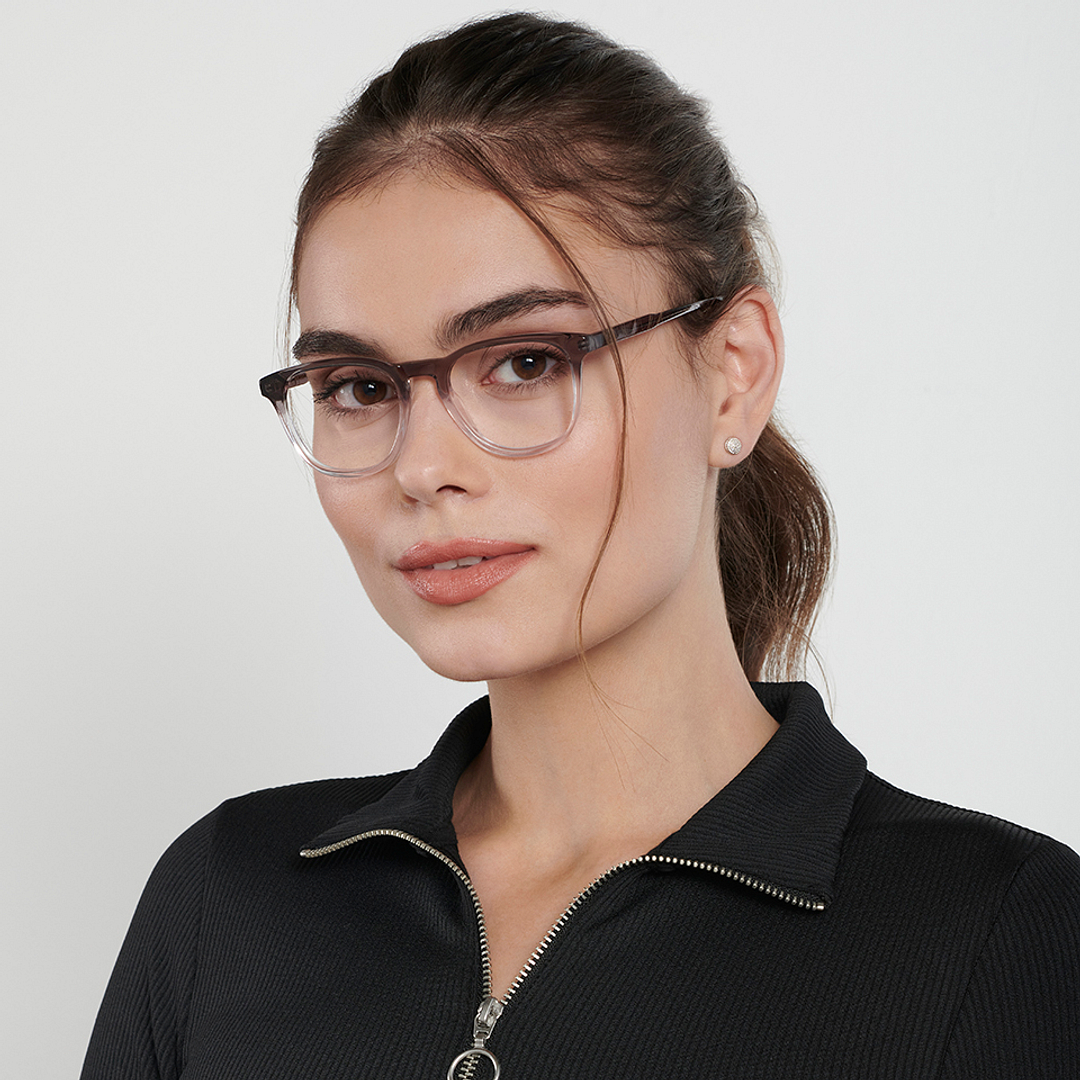 Vincent Chase Online Gray Transparent Full Rim Square left side