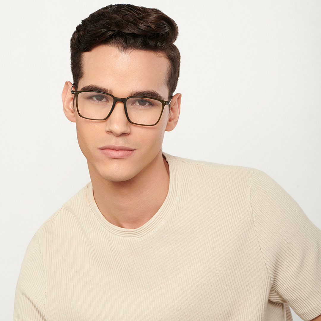 Vincent Chase Online Green Transparent Full Rim Square left side