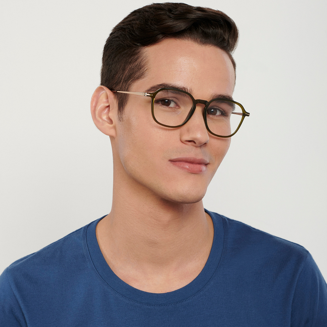 Vincent Chase Online Green Transparent Full Rim Square right side