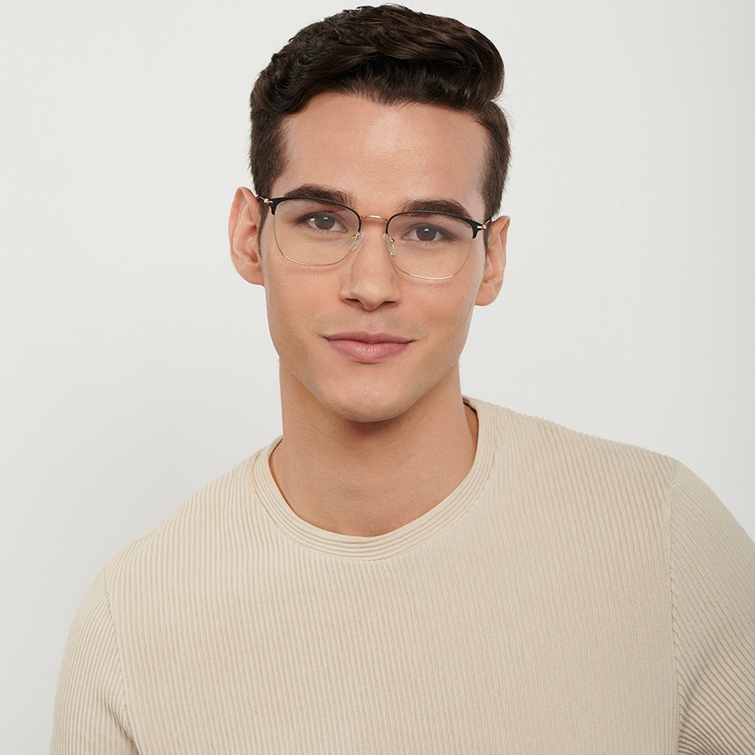 Vincent Chase Black Full Rim Cat Eye left side