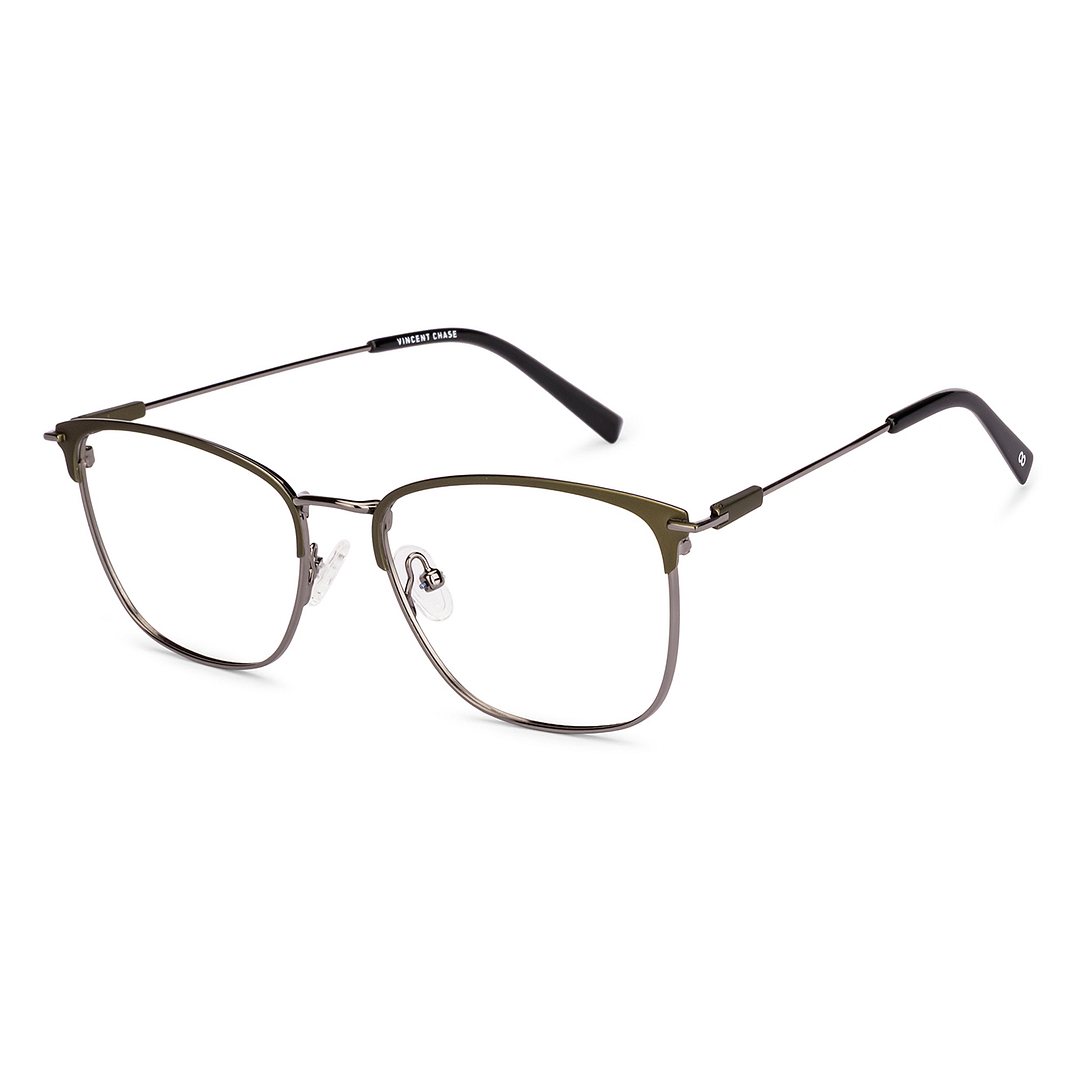 Light Green Gunmetal Full Rim Square Vincent Chase Metal VC E14207
