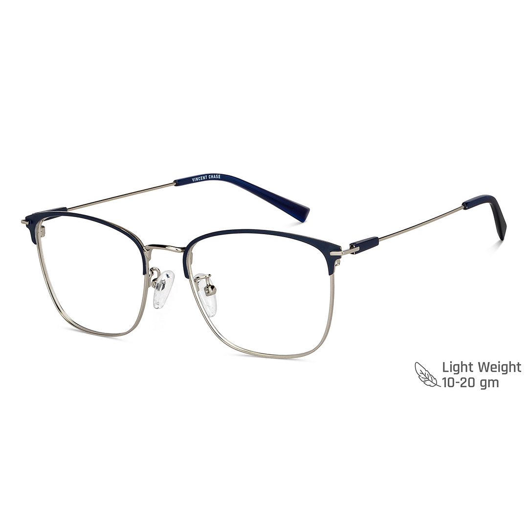 Vincent Chase Online Silver Full Rim Square left side