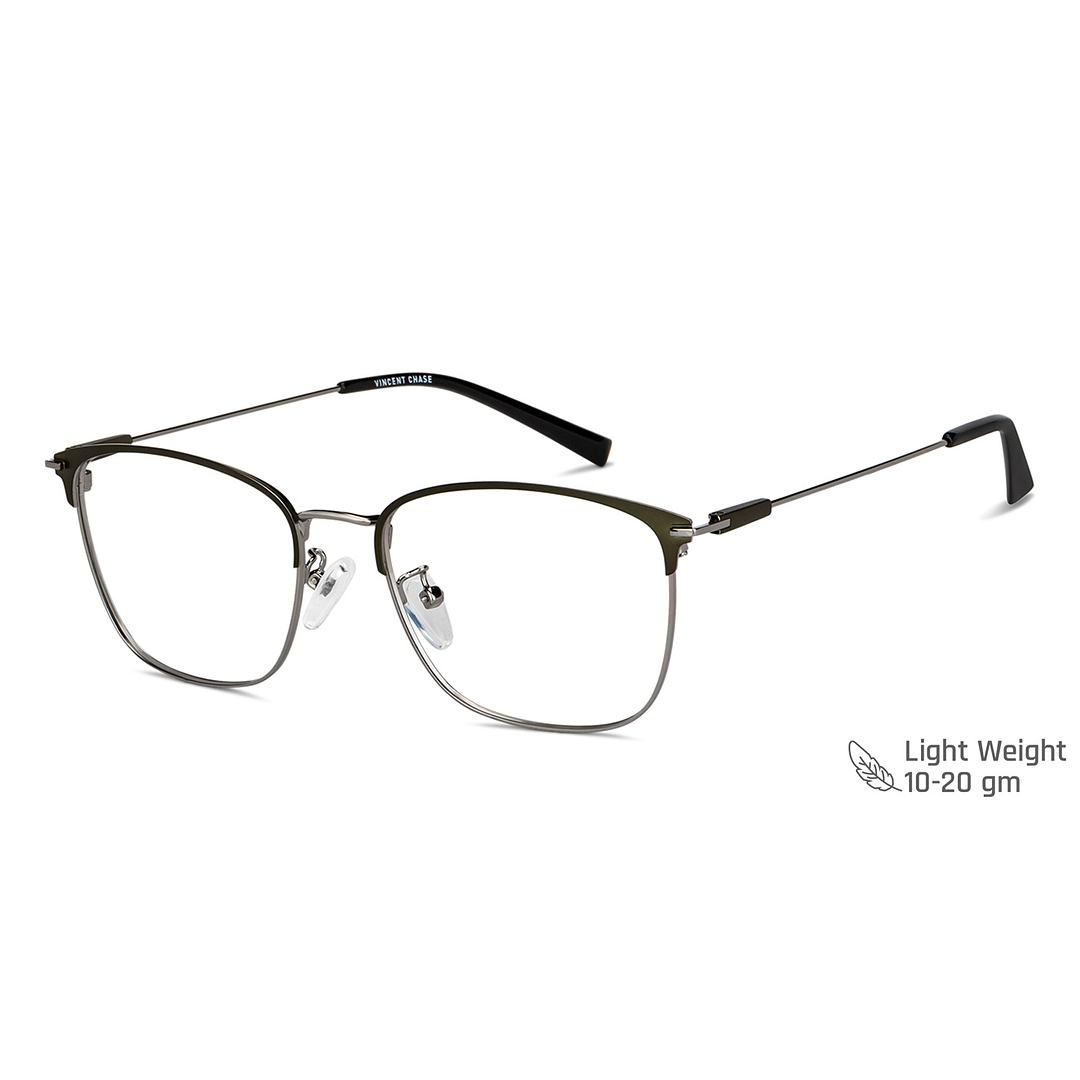 Vincent Chase Online Silver Full Rim Square left side