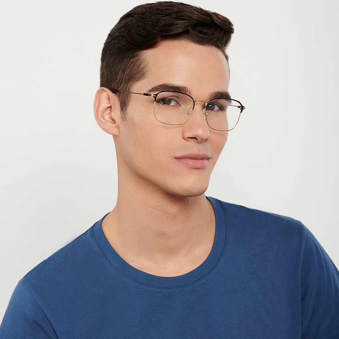 Vincent Chase Black Full Rim Square right side