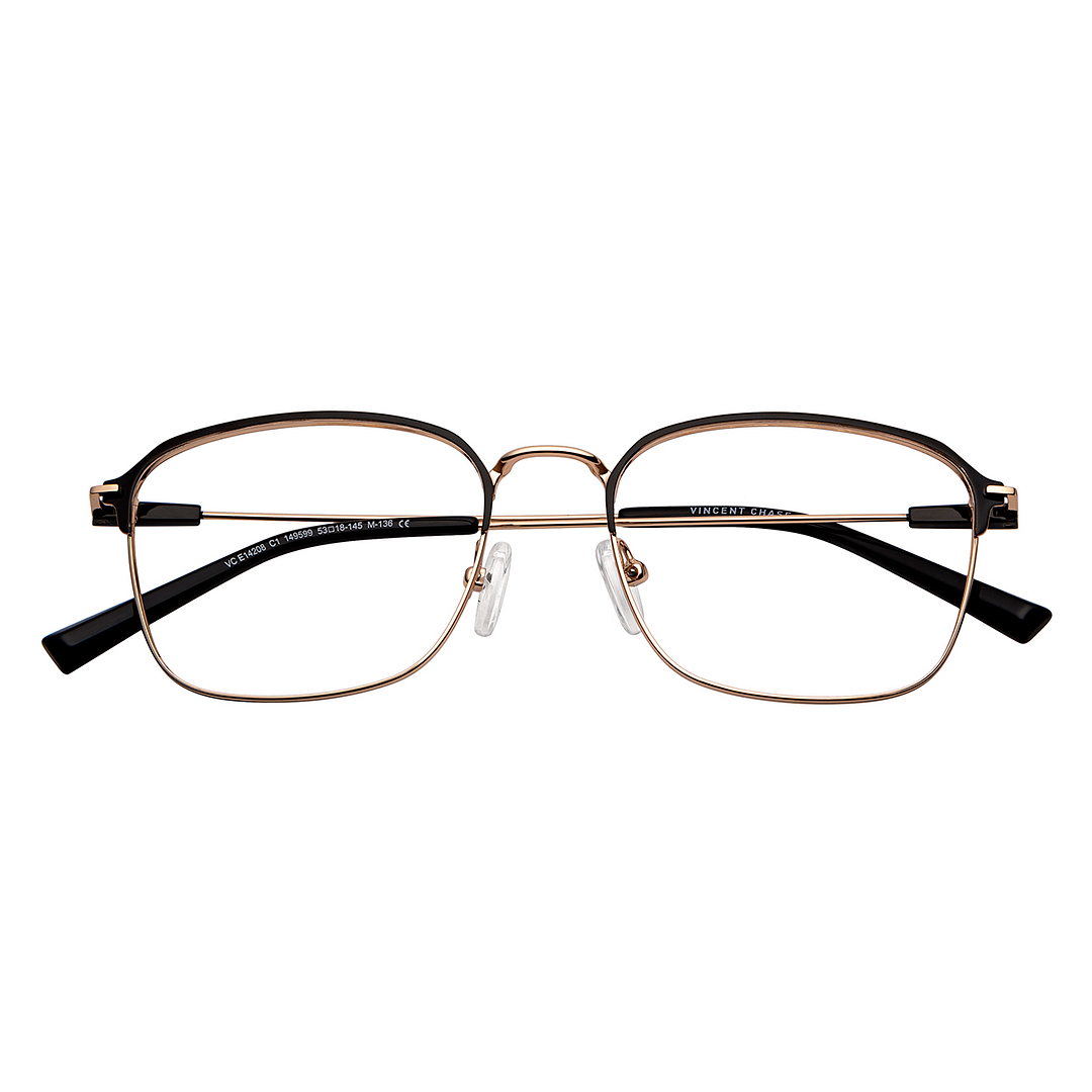 Vincent Chase Black Full Rim Square left side