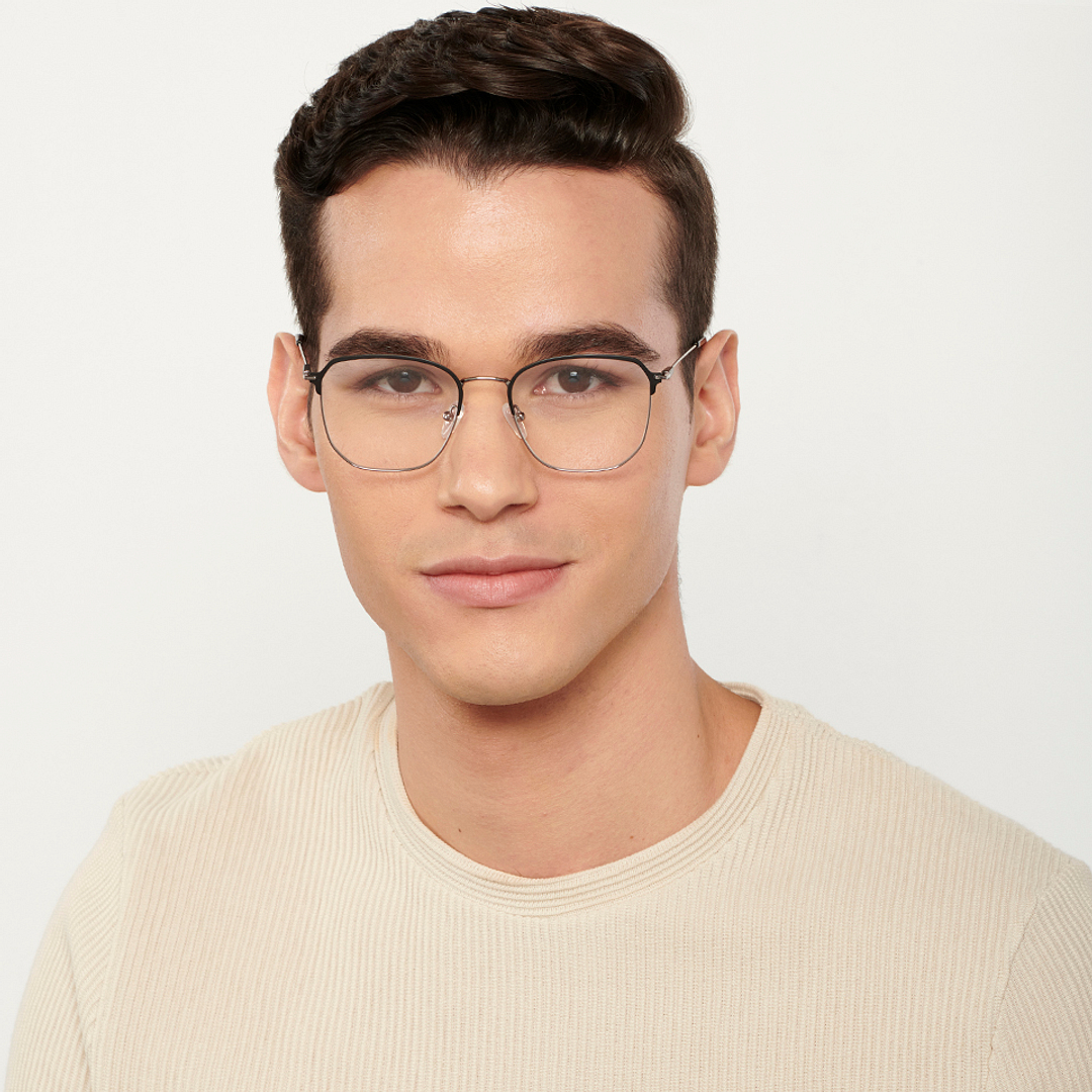 Vincent Chase Dark Gunmetal Full Rim Square right side