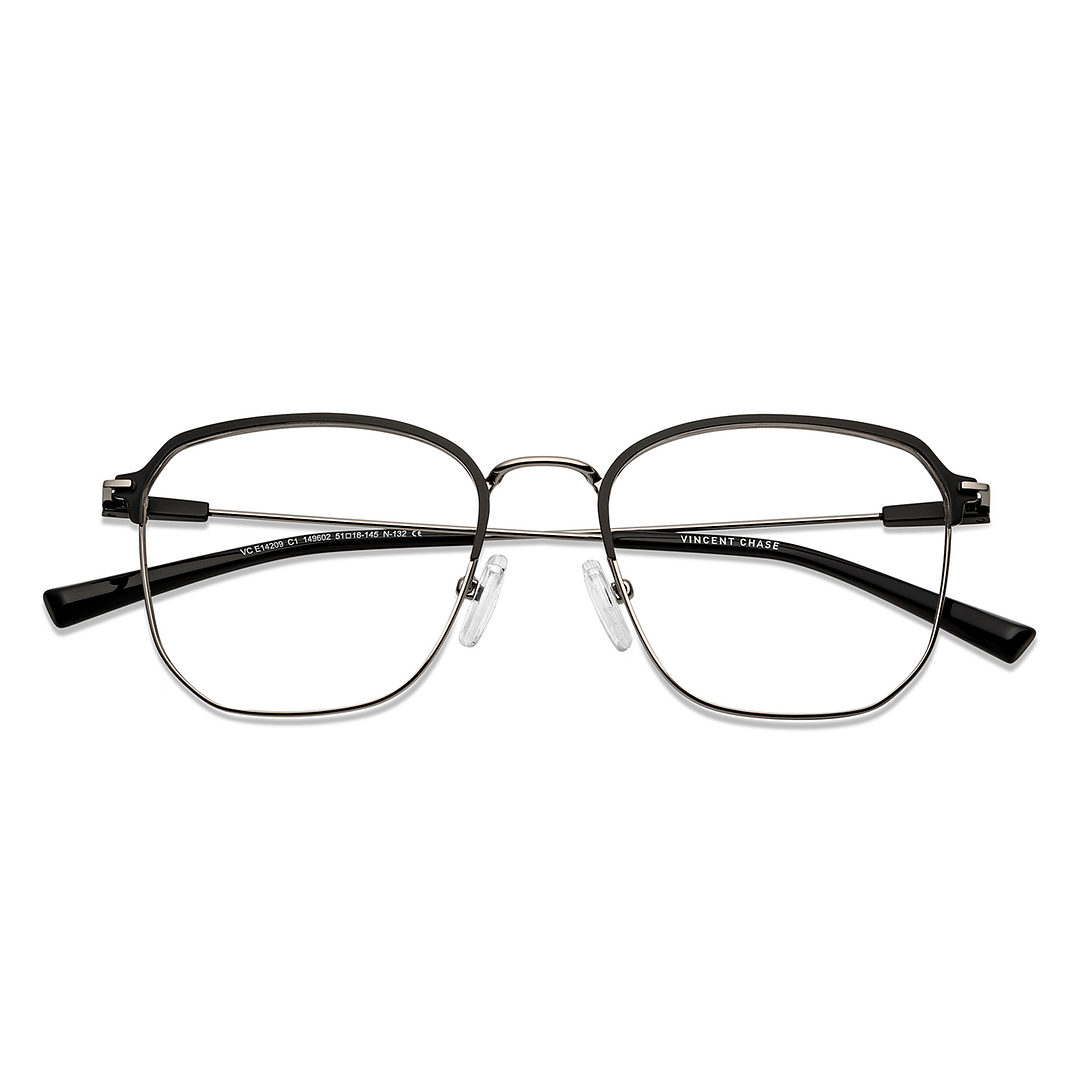 Vincent Chase Dark Gunmetal Full Rim Square left side