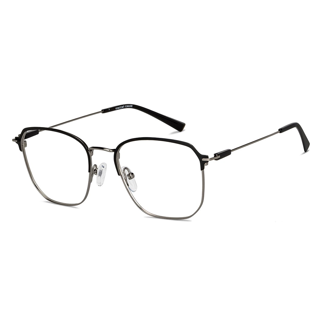 Vincent Chase Dark Gunmetal Full Rim Square left side