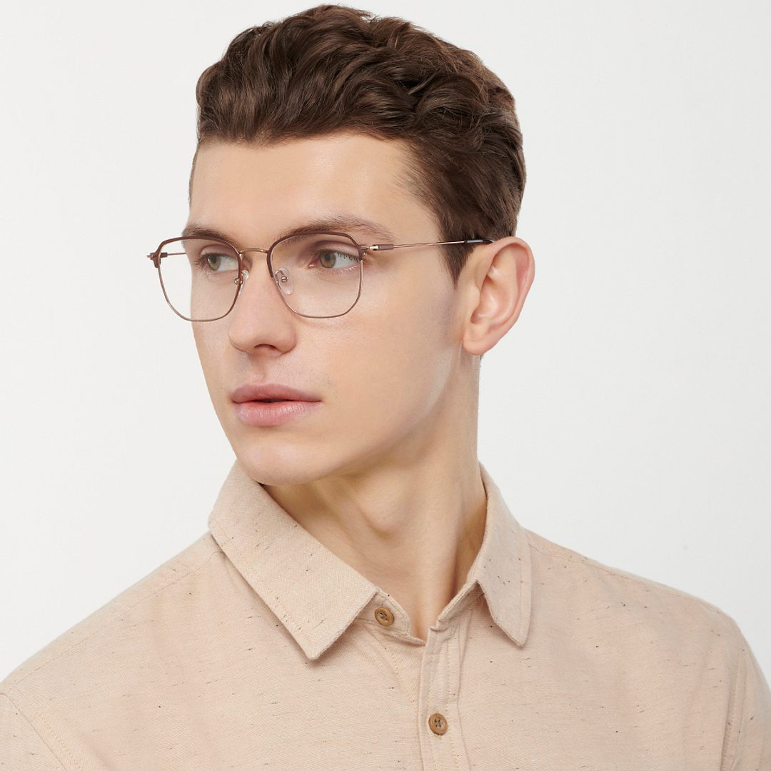 Vincent Chase Online Light Brown Full Rim Square right side