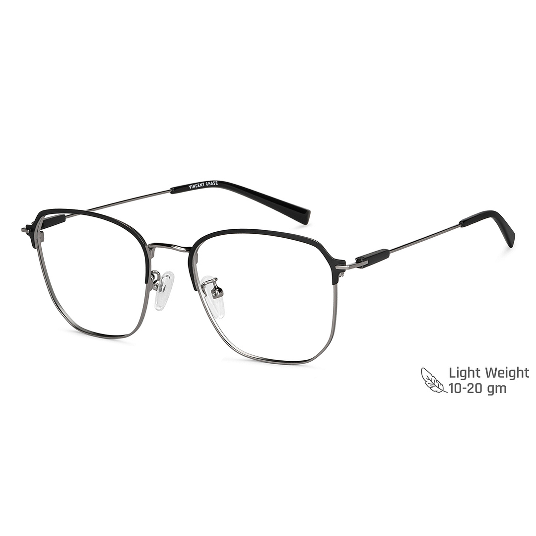 Vincent Chase Online Silver Full Rim Square left side
