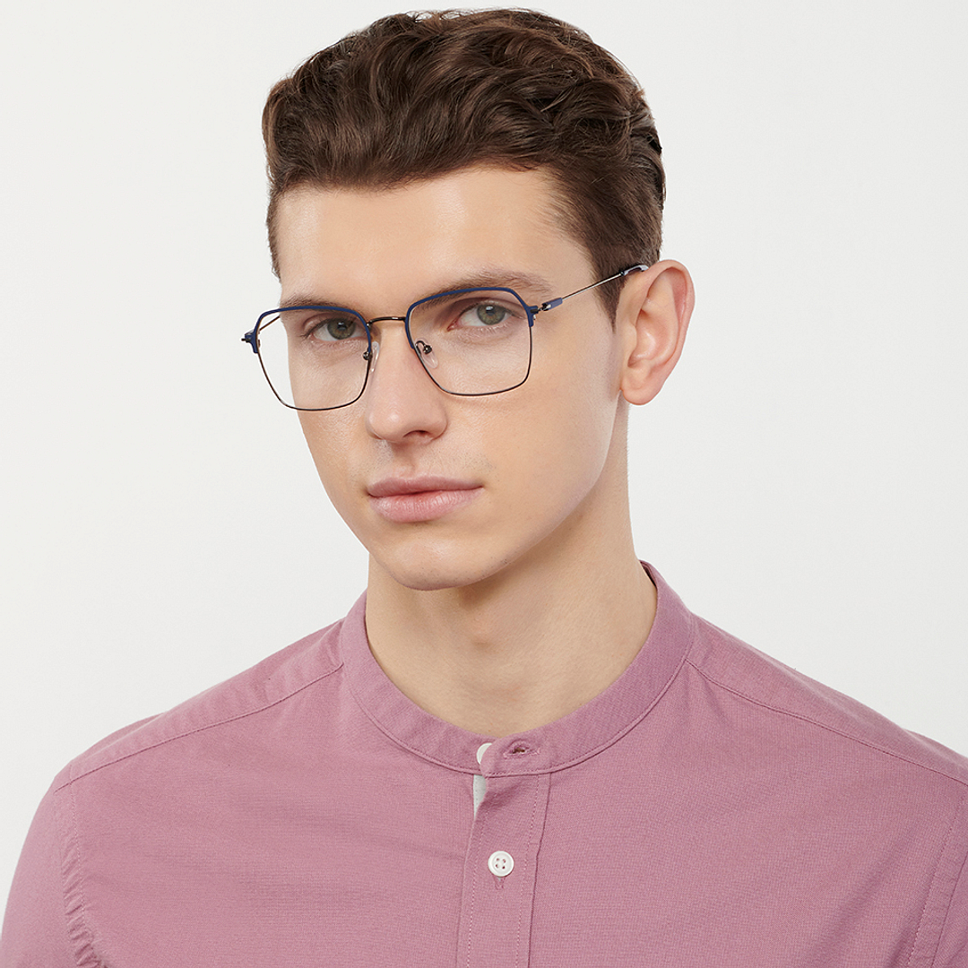 Vincent Chase Online Mid Gunmetal Full Rim Geometric right side