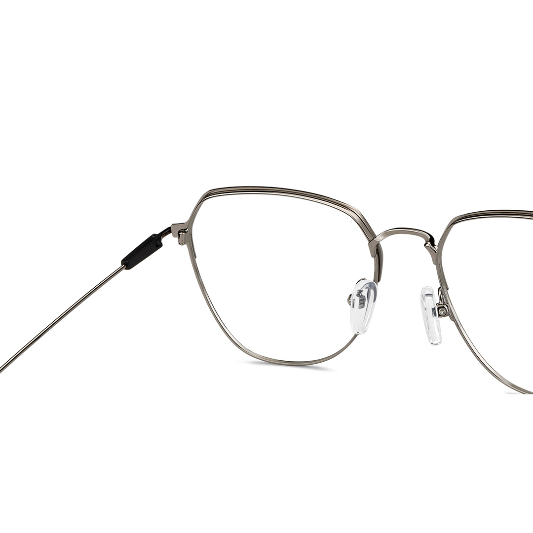 Vincent Chase Online Dark Gunmetal Full Rim Geometric right side