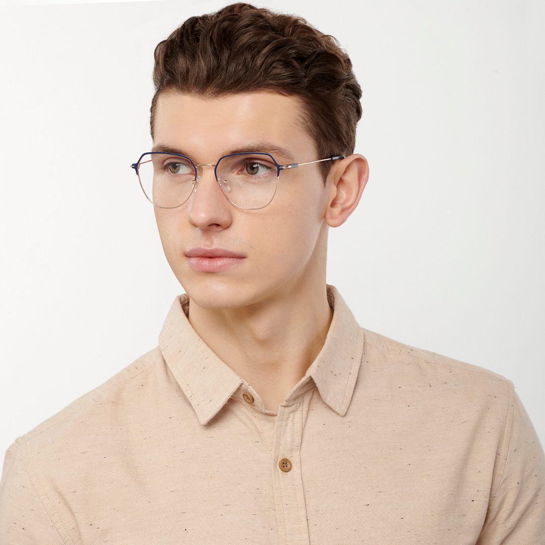 Vincent Chase Online Gold Full Rim Geometric right side