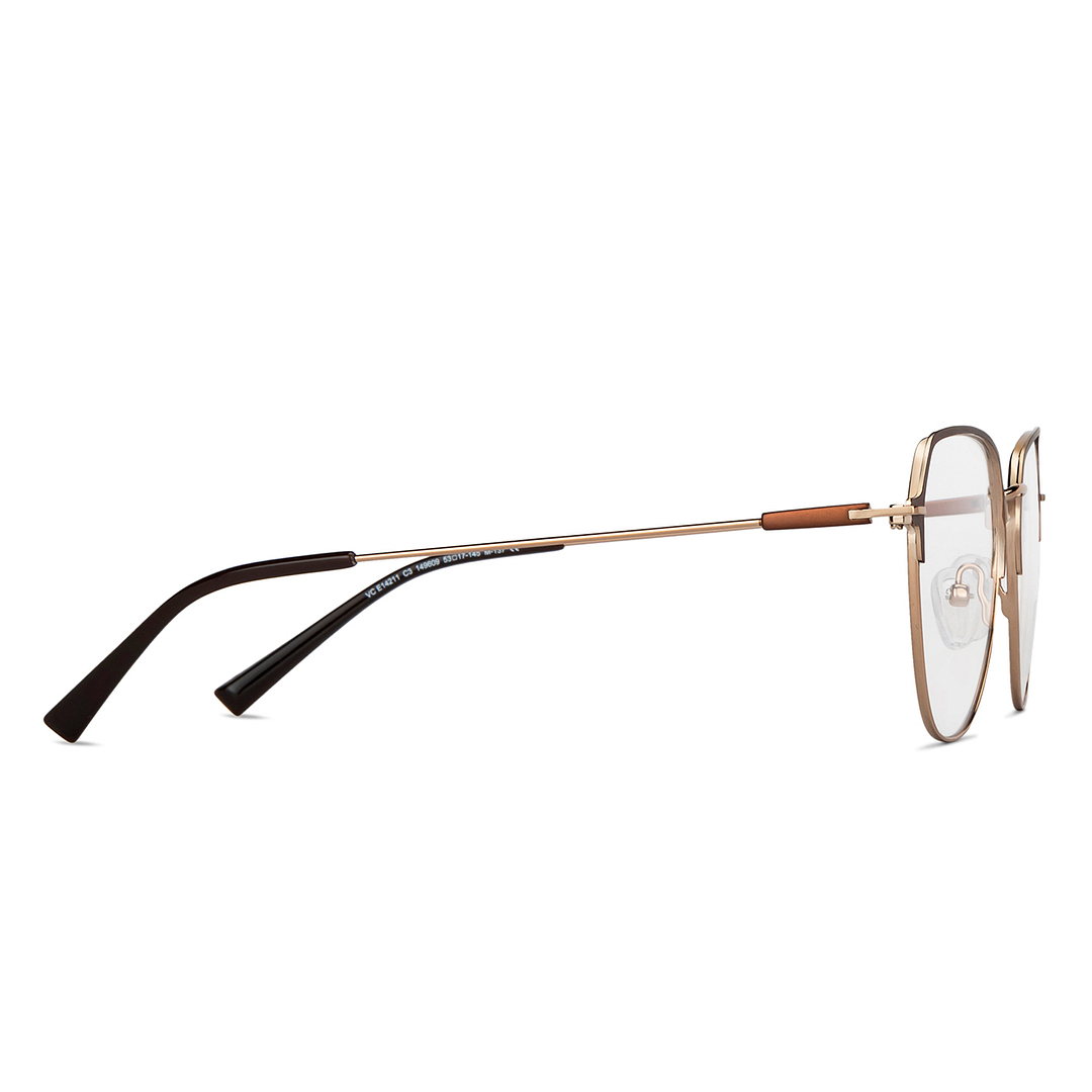 Vincent Chase Online Light Brown Full Rim Aviator left side