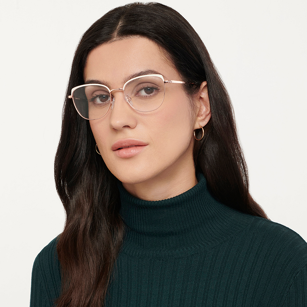 Vincent Chase Online Rose Gold Full Rim Cat Eye right side