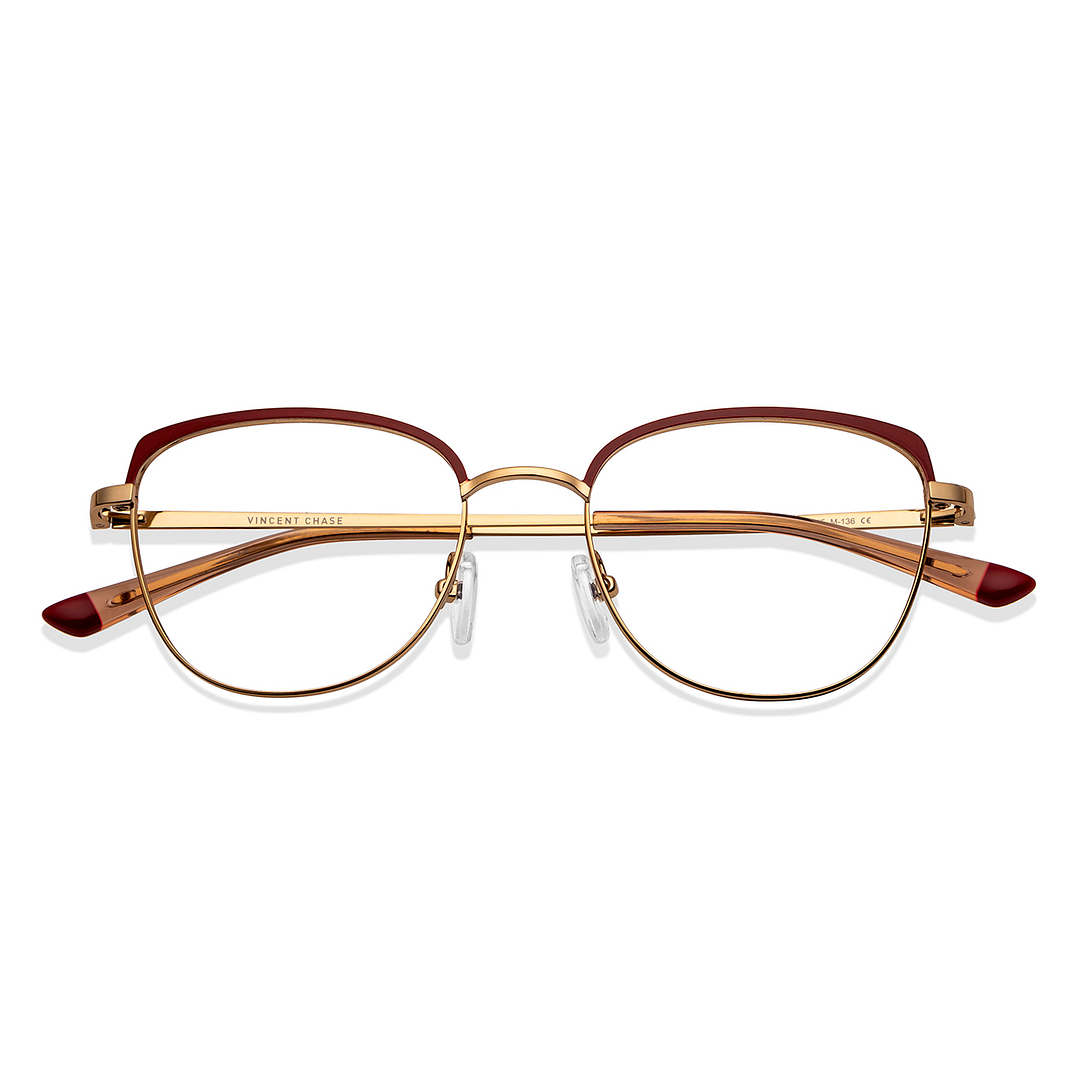 Vincent Chase Online Gold Full Rim Cat Eye left side