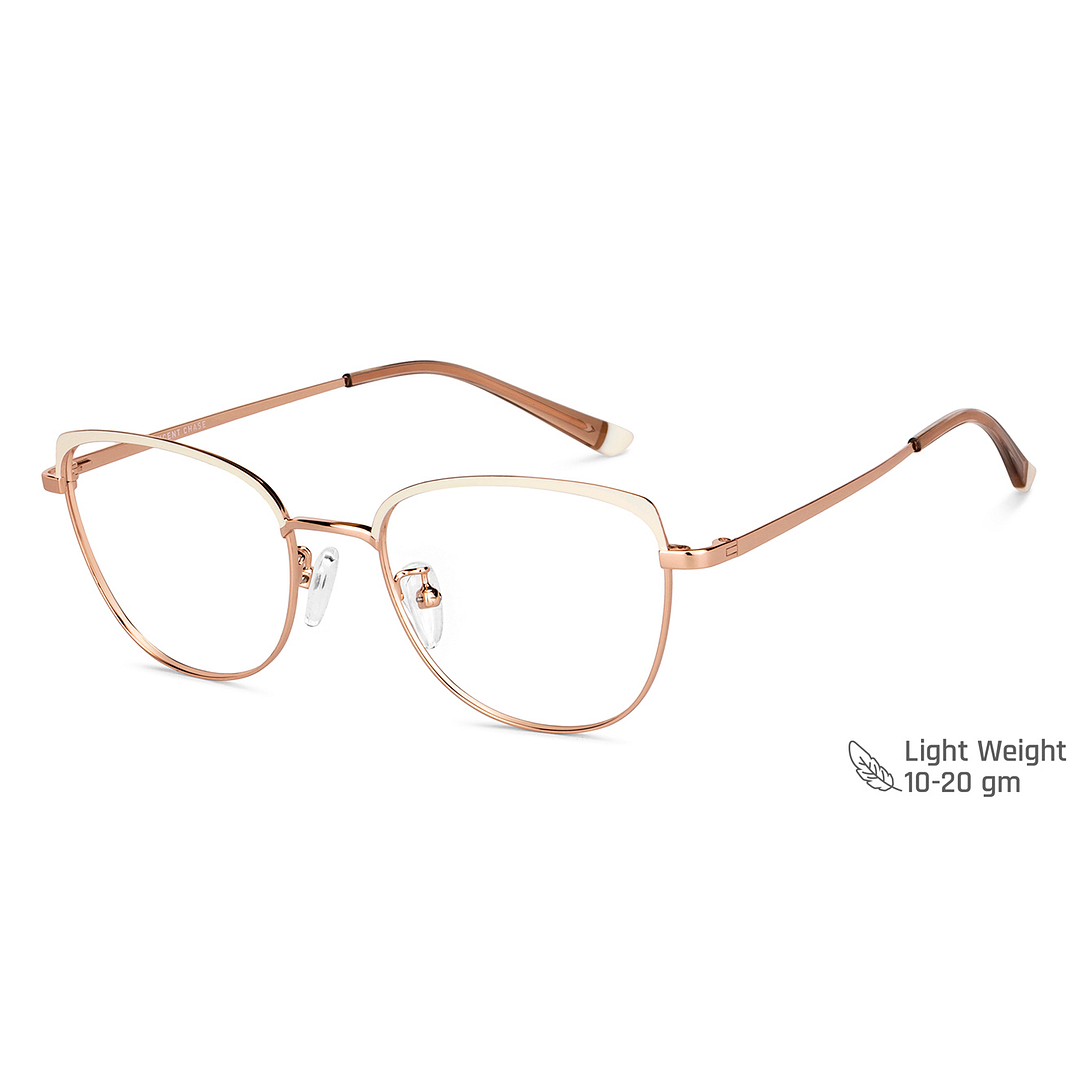 Vincent Chase Online Gold Full Rim Cat Eye left side